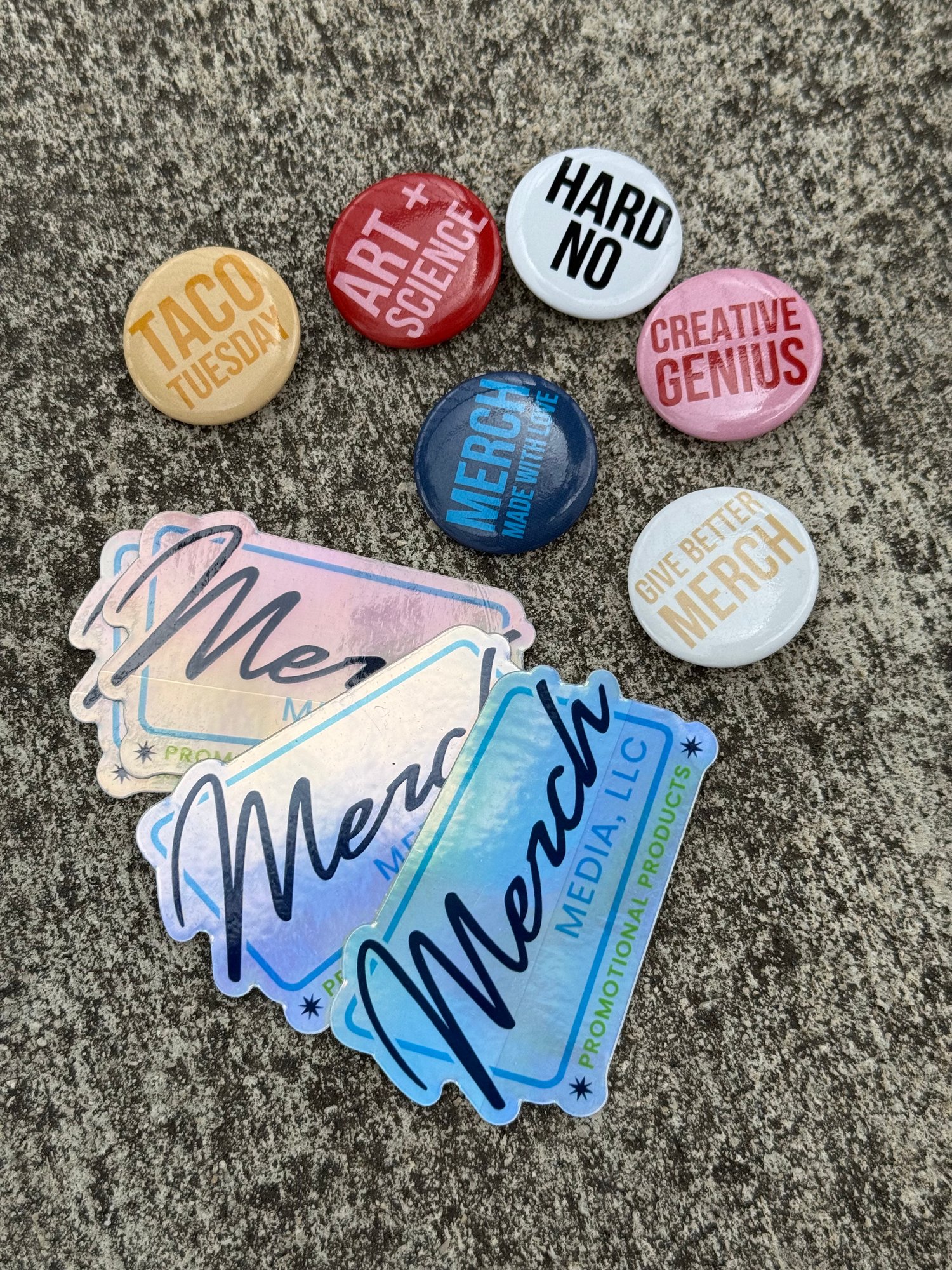 Stickers and pins